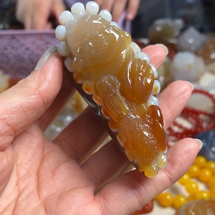 玛瑙/玉髓未镶嵌吊坠(不含链)