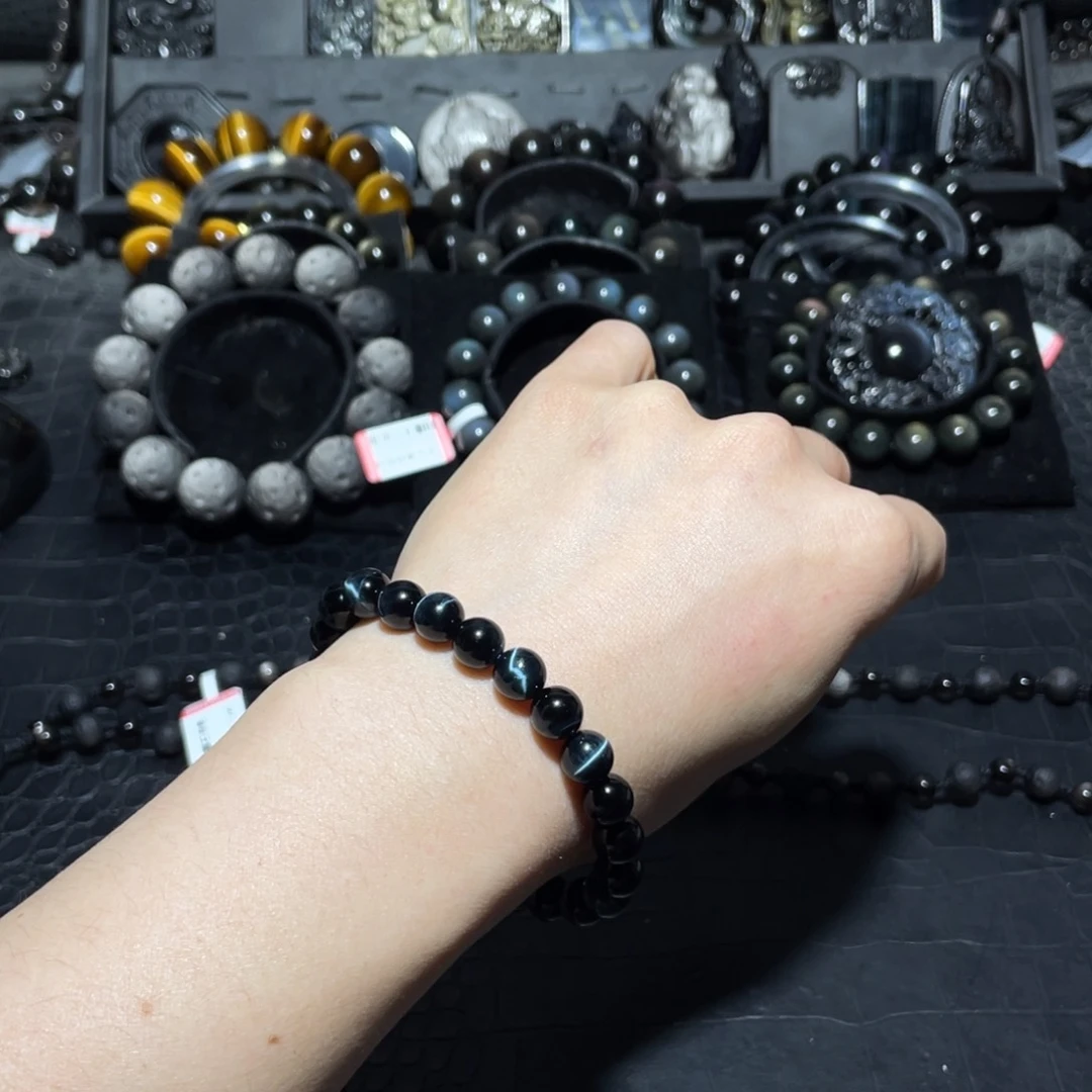 黑曜岩珠宝奇石未镶嵌晓*叽