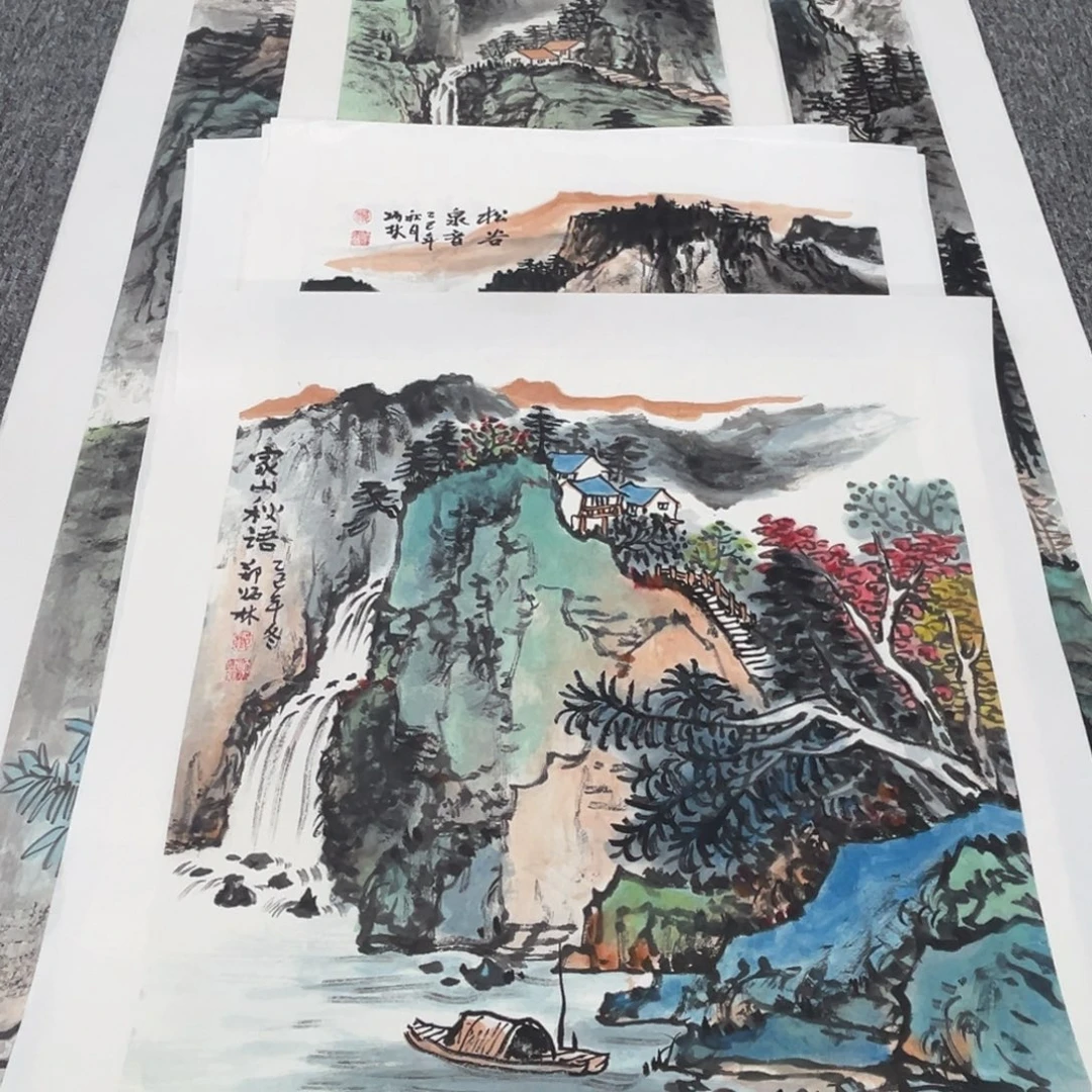 三***）国画绘画作品多次