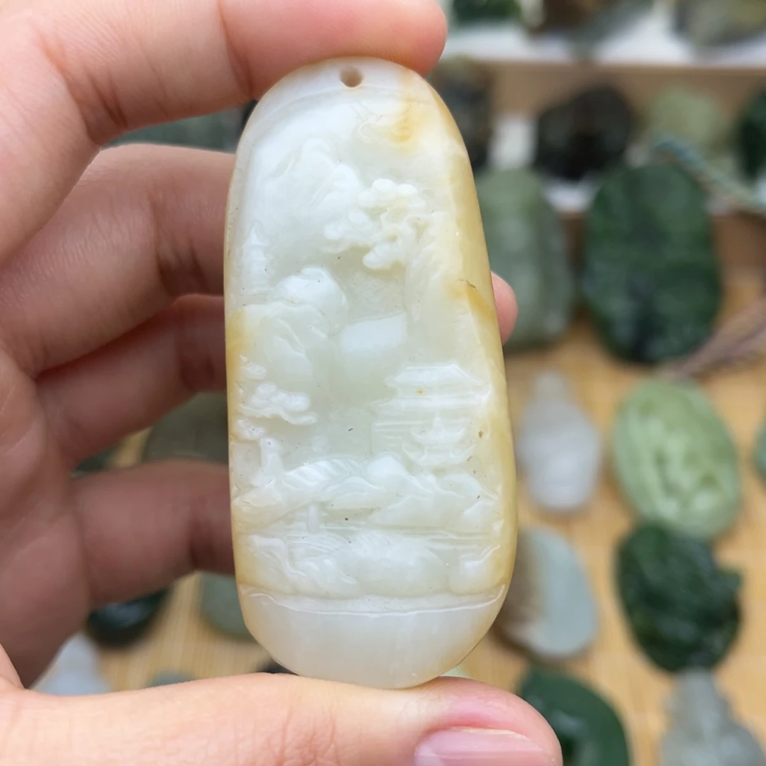 和田玉颈饰未镶嵌