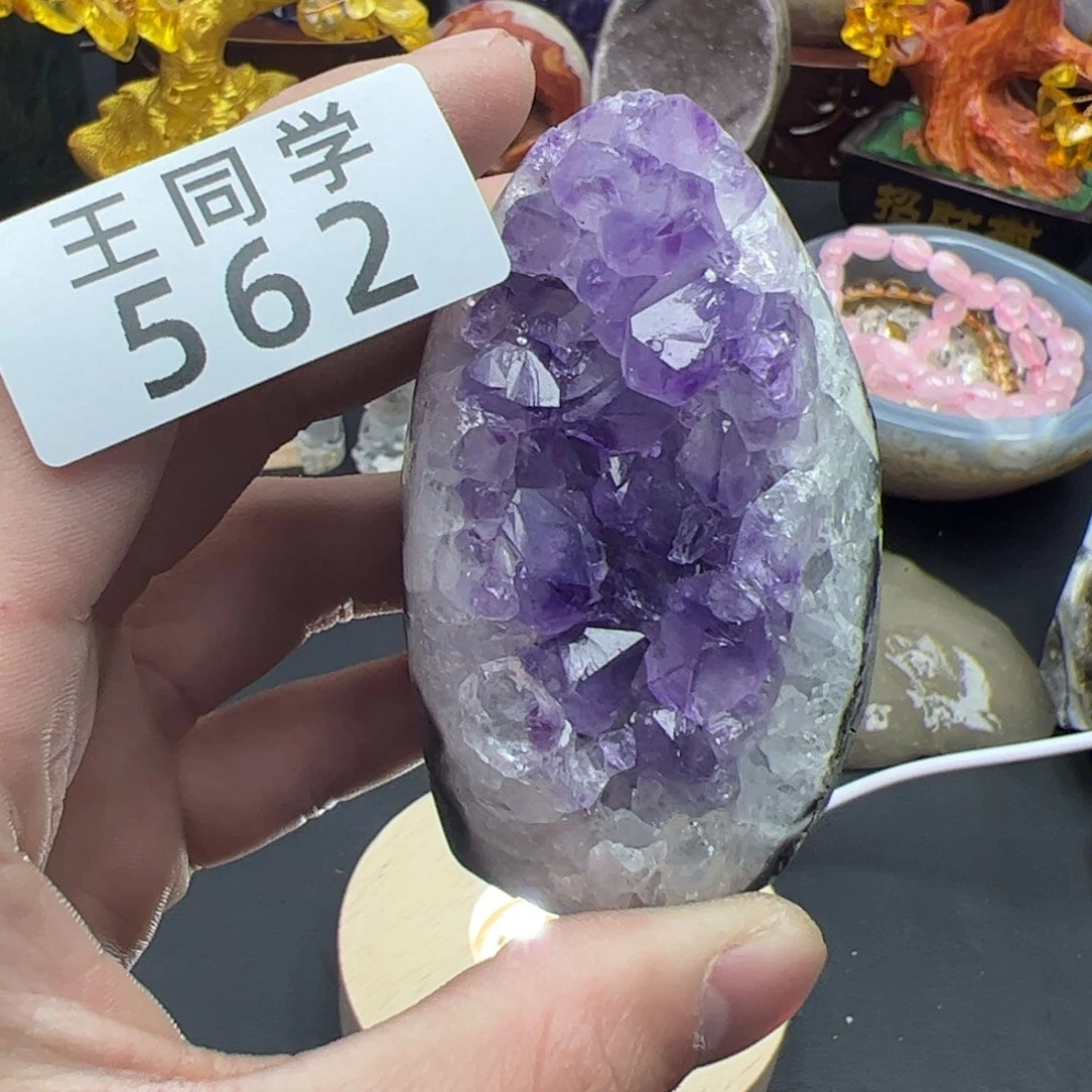 紫晶水晶摆件未镶嵌562