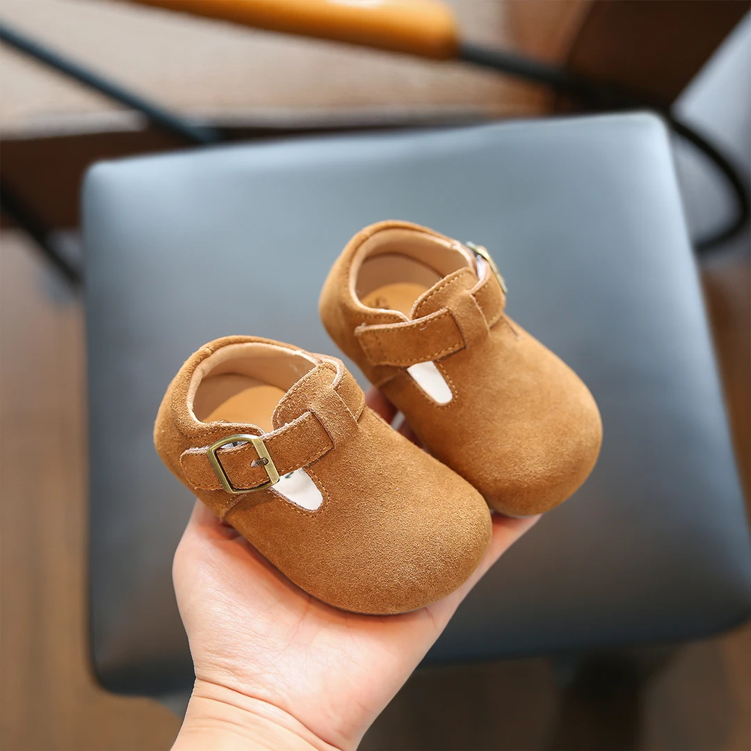 女童勃肯鞋春秋儿童皮鞋婴儿软底学步鞋女宝宝鞋子男童鞋小童单鞋