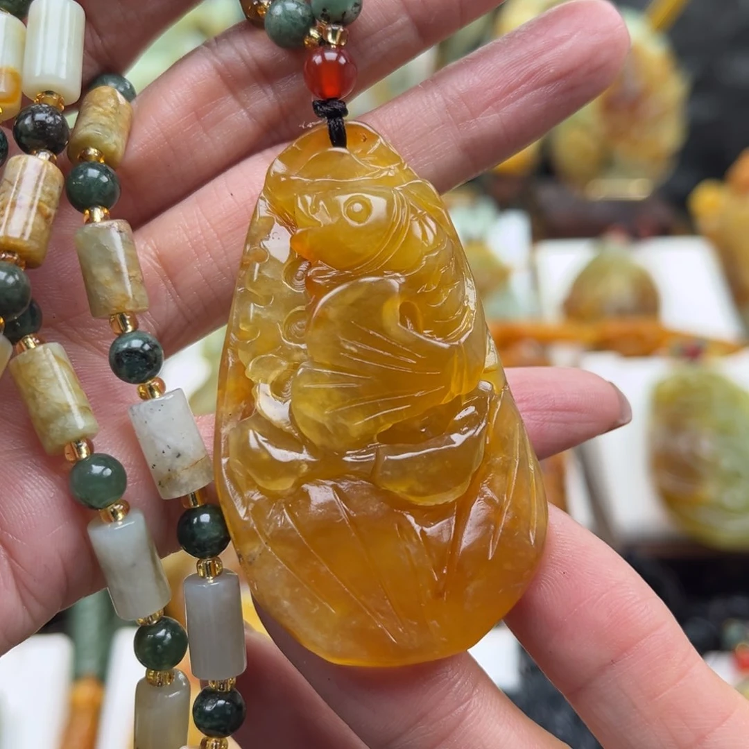 岫玉未镶嵌挂件挂件