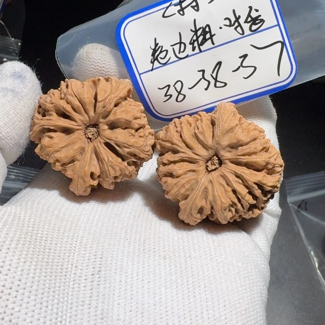 文玩核桃把件40号村将有黄