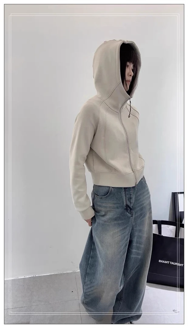 【云云精选】2689 冬季加绒卫衣连帽外套