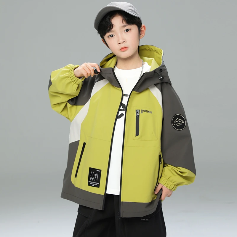 男童春秋款外套2025新款中大儿童男孩网红酷潮A5020