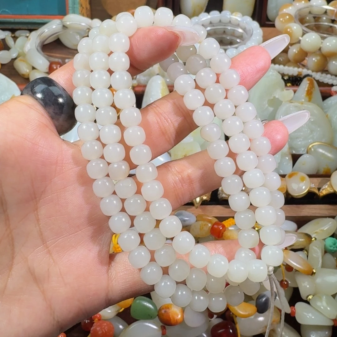 和田玉（子料）银S925镶嵌手链