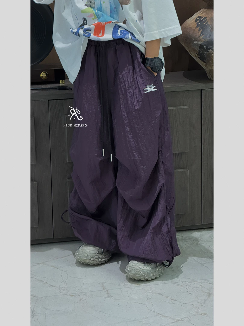【RICEMIFANG】｜紫葡萄｜ 高级紫实物颜色很正 儿童夏季薄款长裤