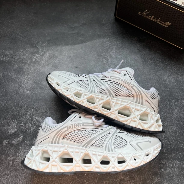 99新 DIOR/迪奥 42.5码 B35 NXXT 白银运动鞋