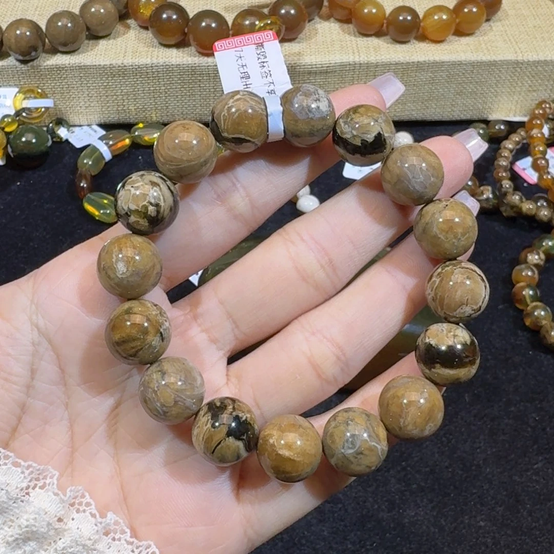 琥珀珠宝奇石未镶嵌13mm花根