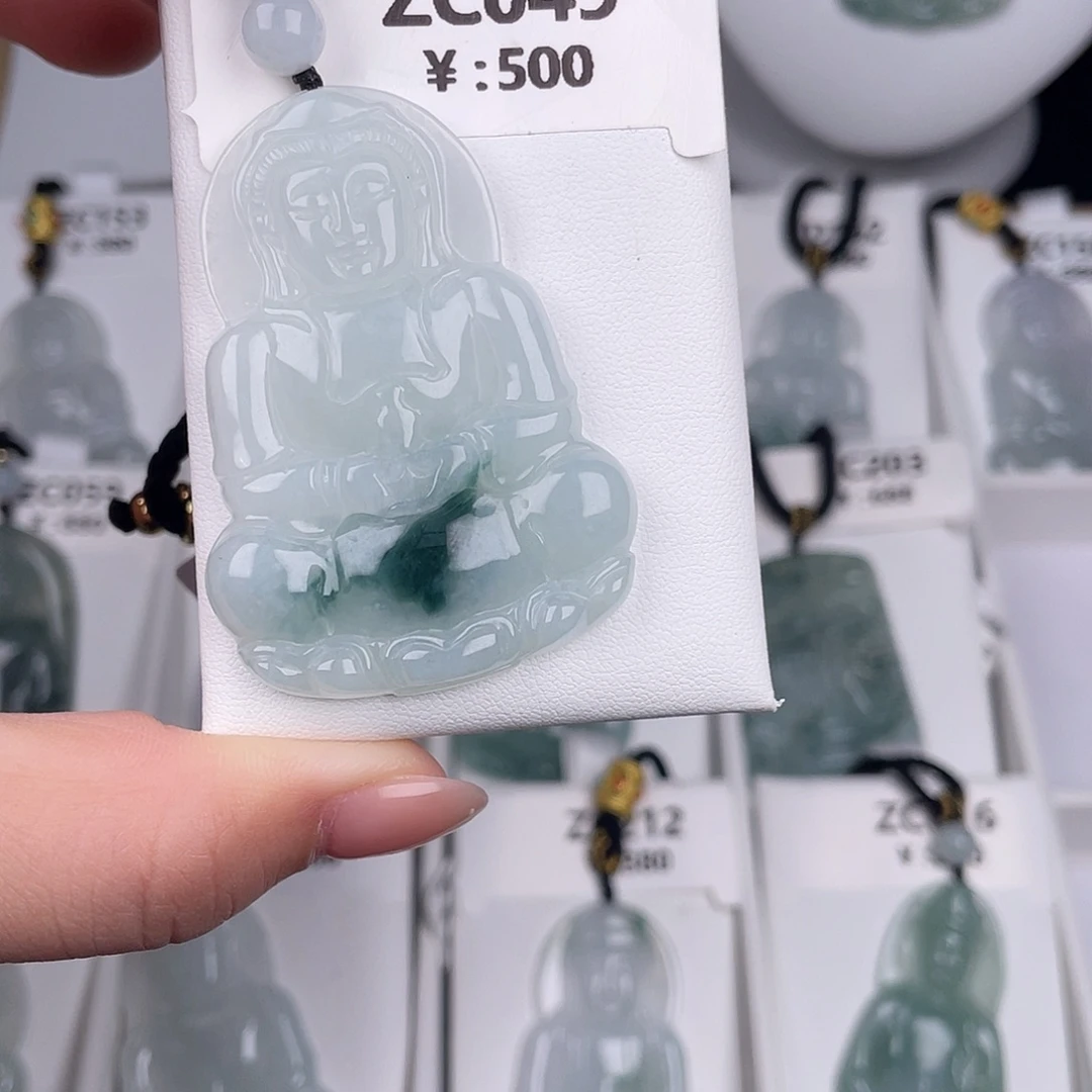 翡翠未镶嵌颈饰zc049