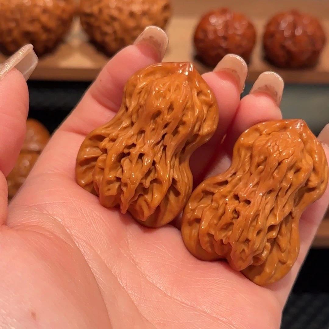 桃核吊坠W***E精品花生葫芦564