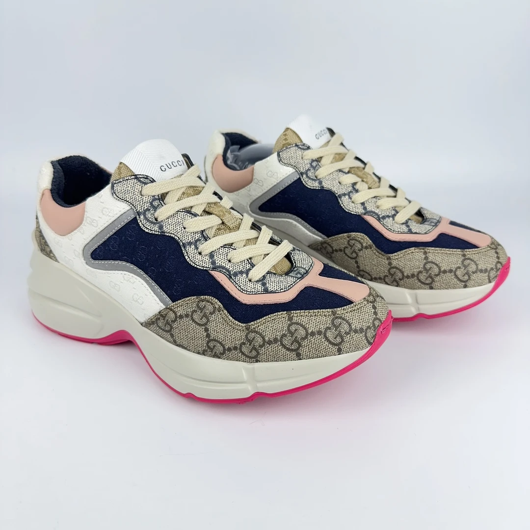 95新 GUCCI/古驰 /35.5码/98新/百年限定满印老爹鞋/00626