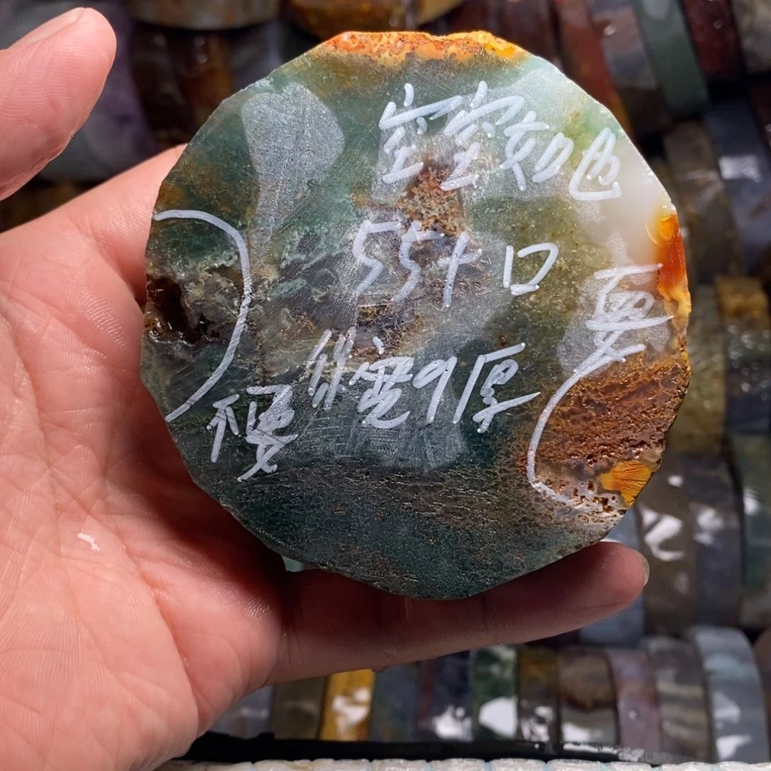 定制玛瑙空**也天然水草玛瑙手镯