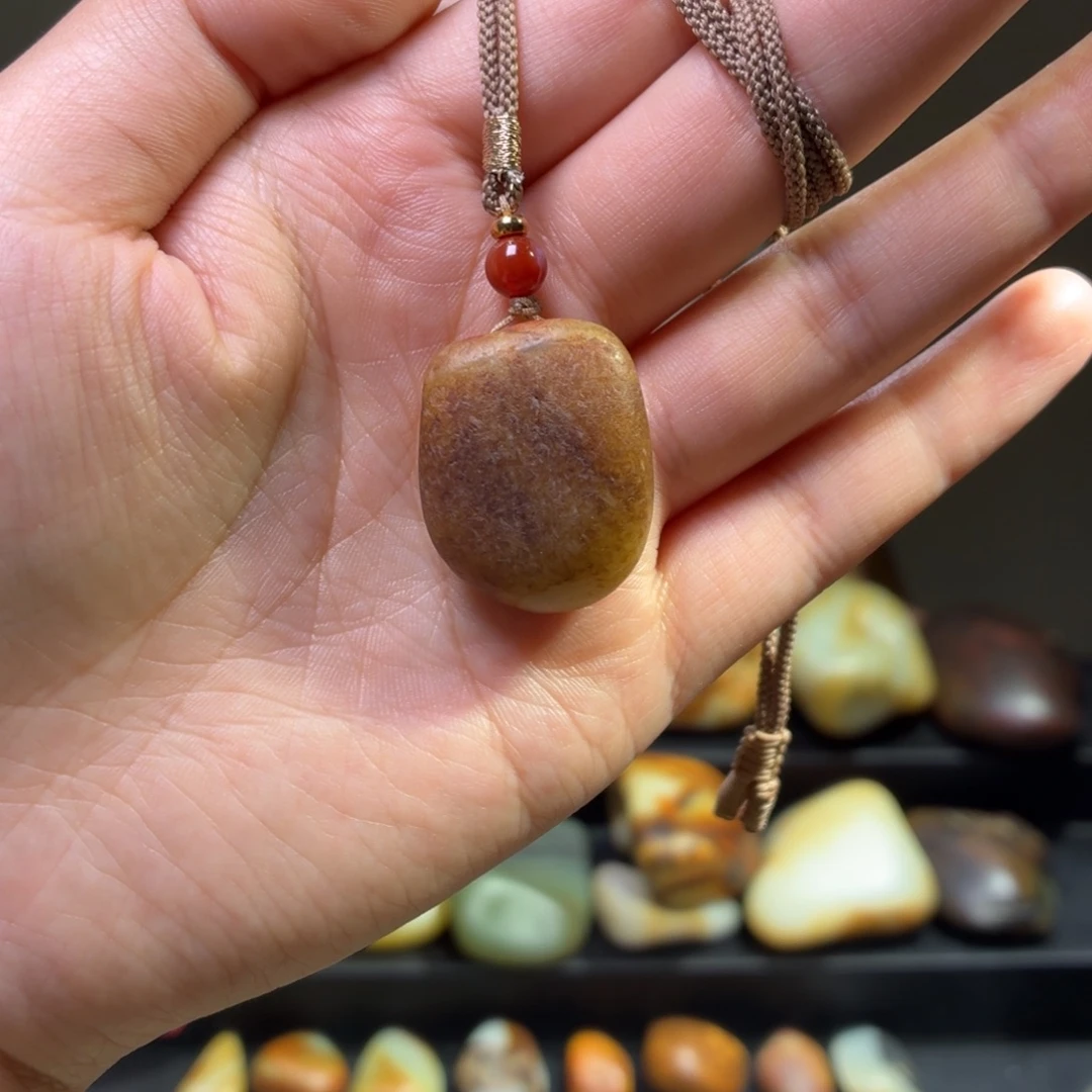 和田玉未镶嵌挂件14.5