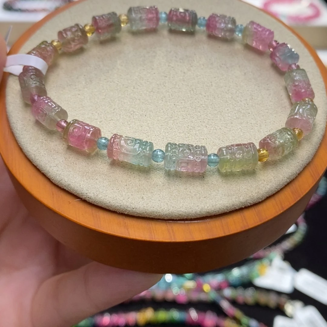 【闪购商品】碧玺手串未镶嵌明*?两天看货期