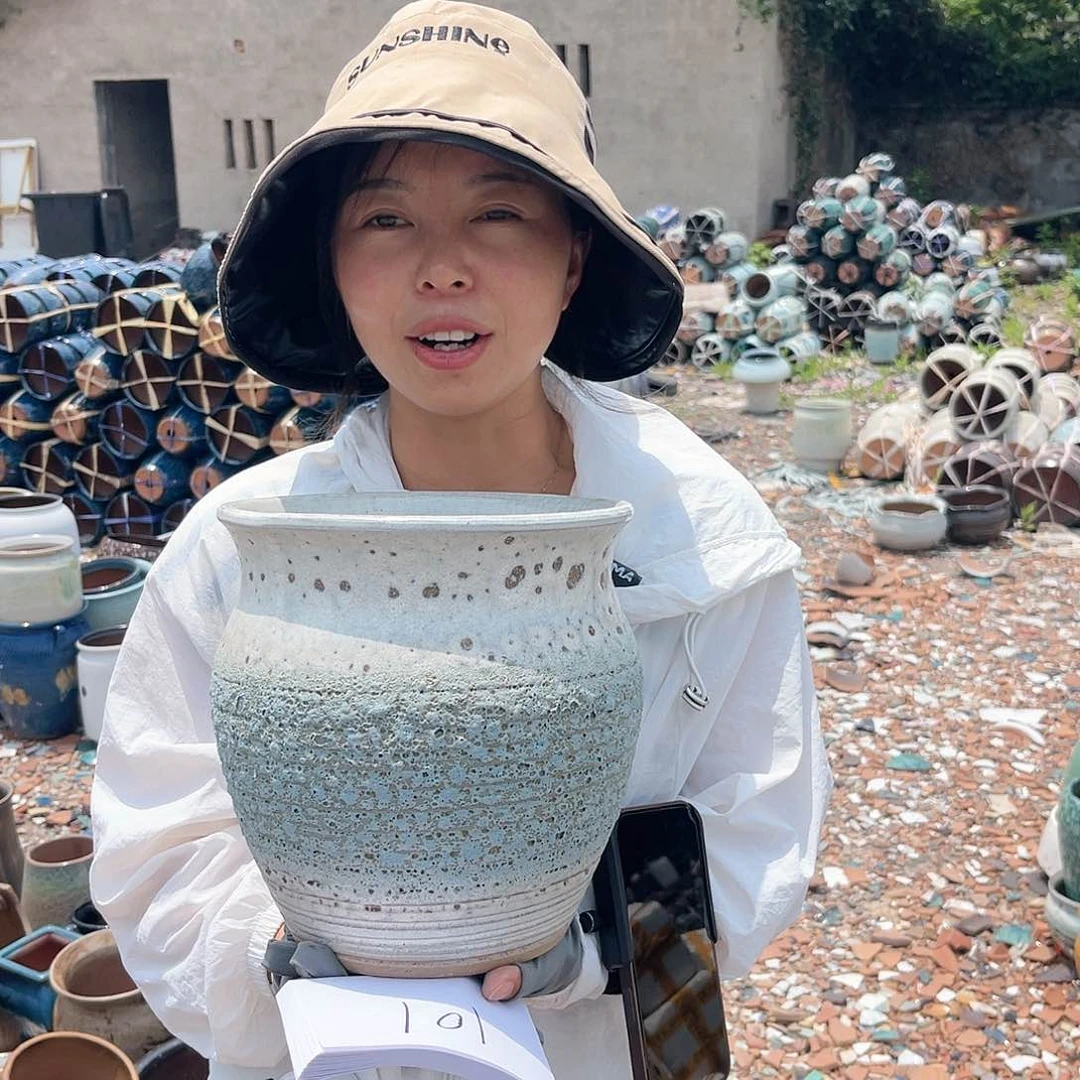 紫砂花盆王嫂花盆直播0527-102高23口21