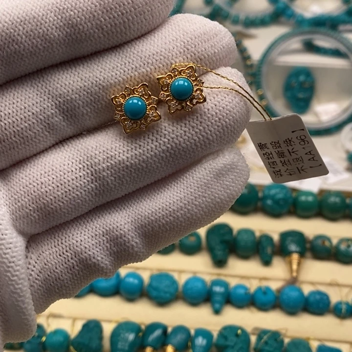 绿松石珠宝奇石未镶嵌