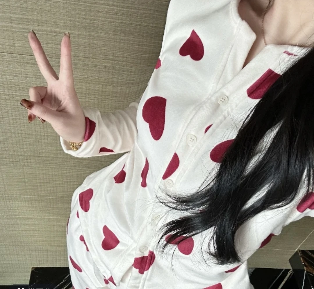 【星语心愿】加厚德绒秋冬季开衫长袖保暖毛绒甜美可爱睡衣女套装