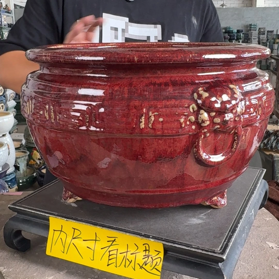 。一风堂石湾花盆 气孔 内26*17