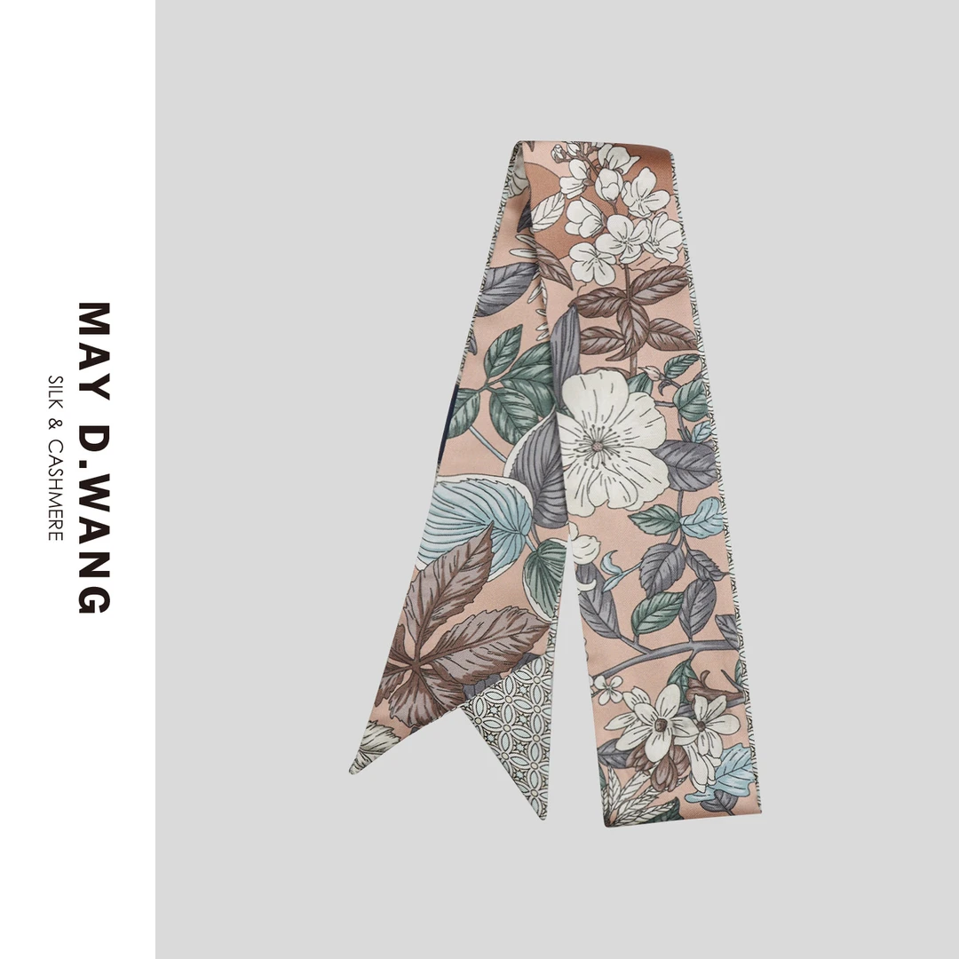 王之造「国风好物」夏威夷B复古港风长条丝巾 F2F5011