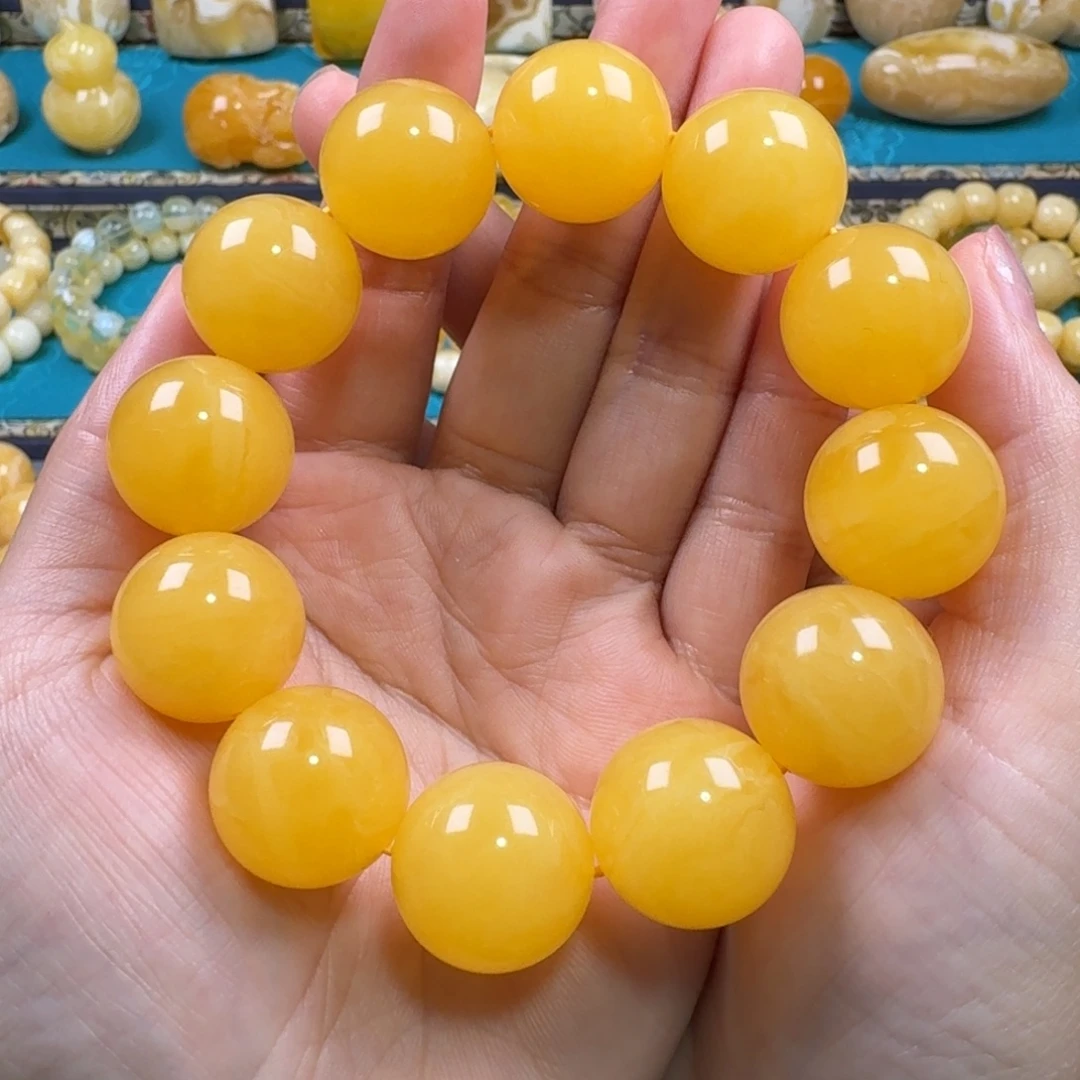 琥珀未镶嵌手链同料