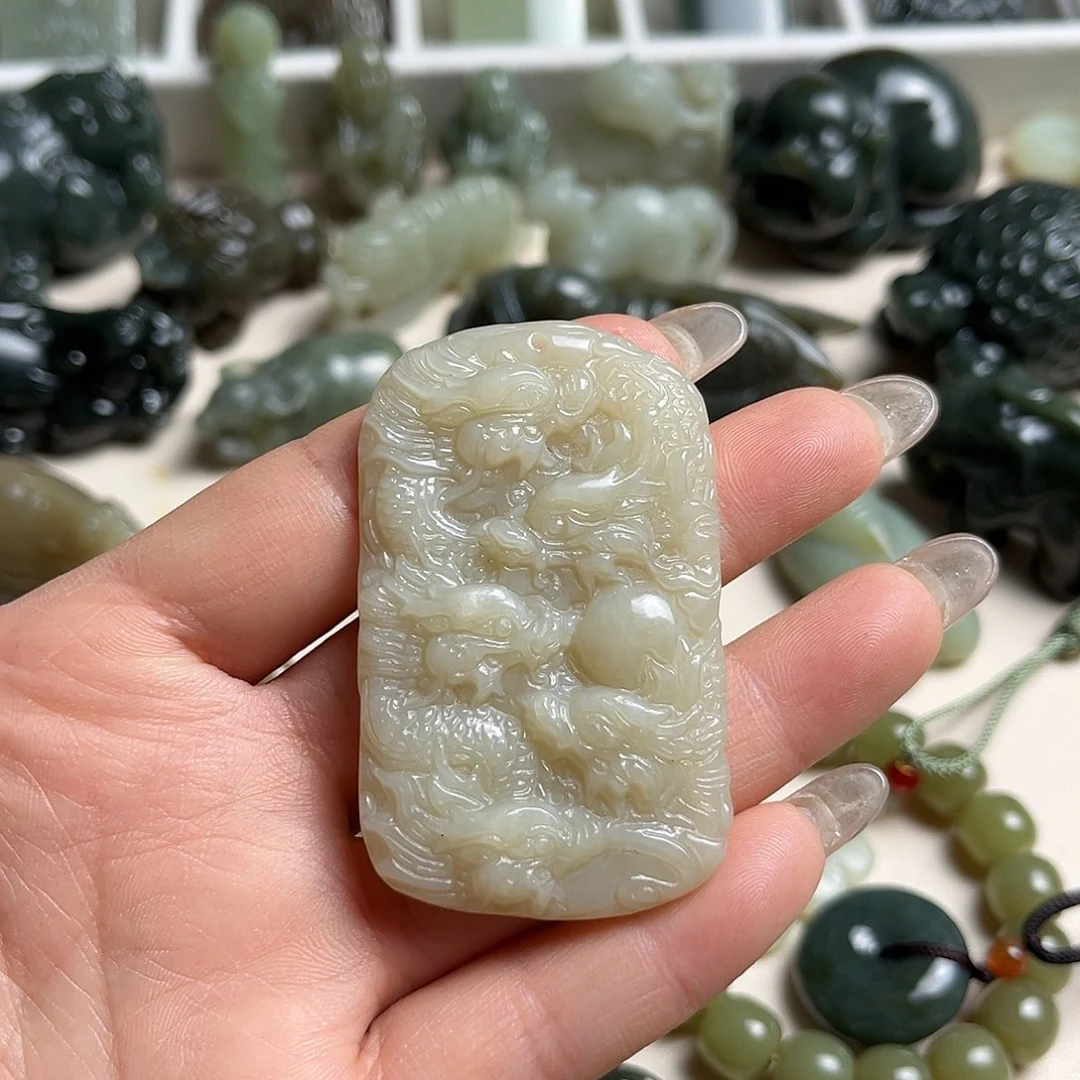 和田玉未镶嵌挂件