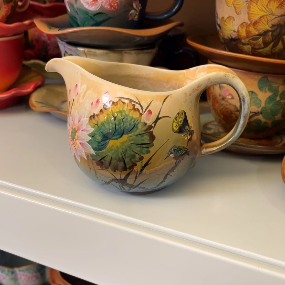 柴烧手工手绘陶瓷