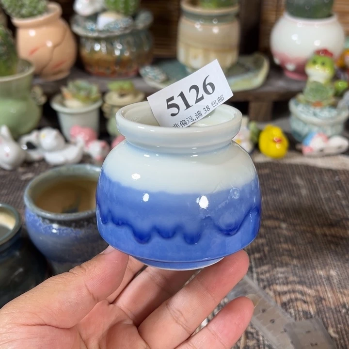 口4 手工花盆满30包邮
