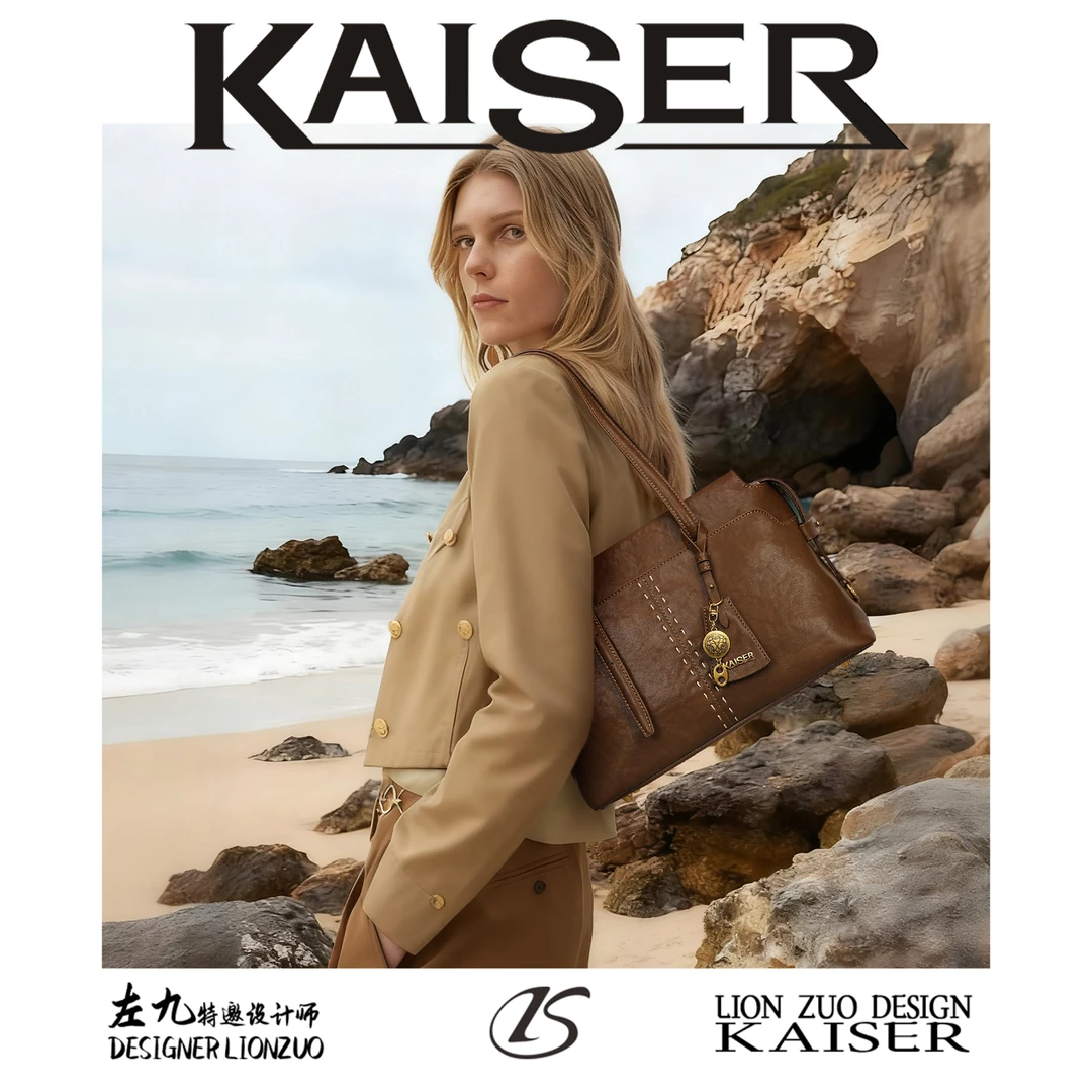 KAISER/凯撒【凯撒罗马】时尚复古手提包女士单肩包