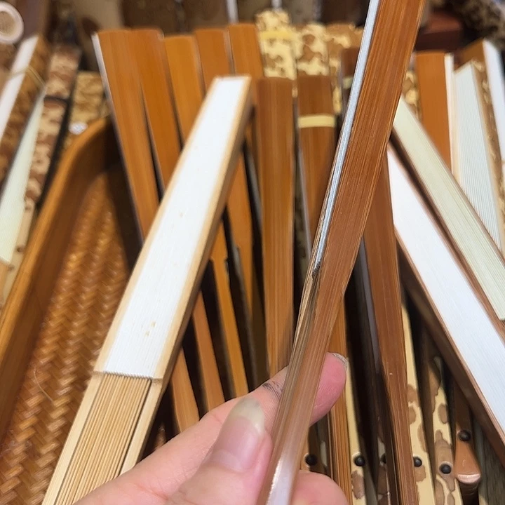 壹***哫扇子大茄头老玉竹换黑金面