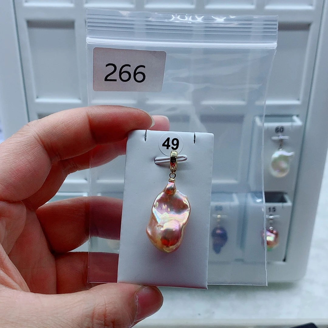 淡水珍珠合金吊坠(不含链)