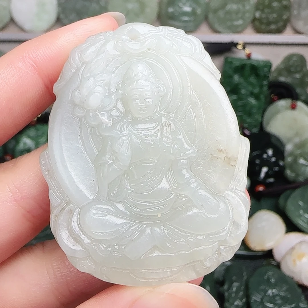 和田玉未镶嵌颈饰