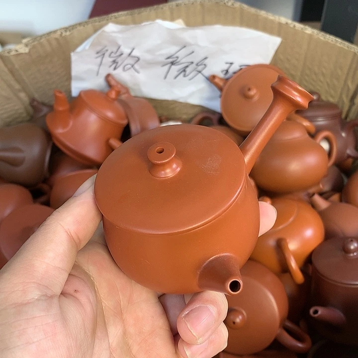 茶壶紫砂原矿朱泥茶壶茶具家用120
