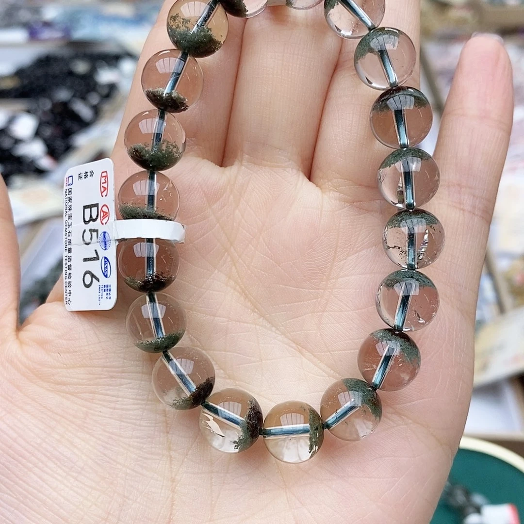 水晶手链未镶嵌B516 绿幽灵 10m+