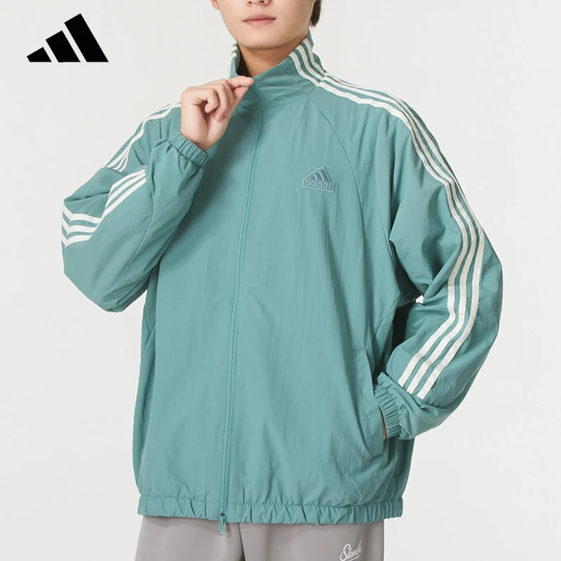 adidas/阿迪达斯男士女士2025春季新款运动夹克健身训练休闲外套