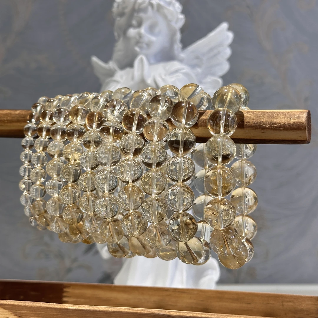 H157 天然黄阿赛黄水晶手串 多样性发其一