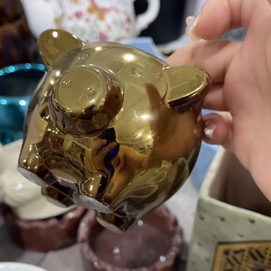 多肉绿植陶瓷花盆9.9包邮，有孔