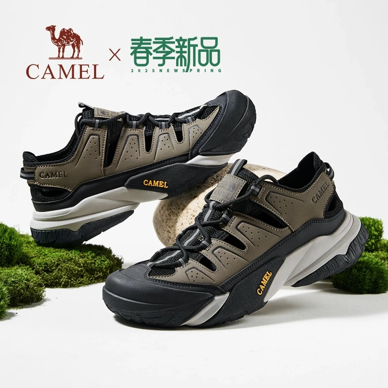 骆驼涉溪鞋男鞋春夏透气防滑户外徒步鞋防撞舒适沙滩休闲凉鞋轻便