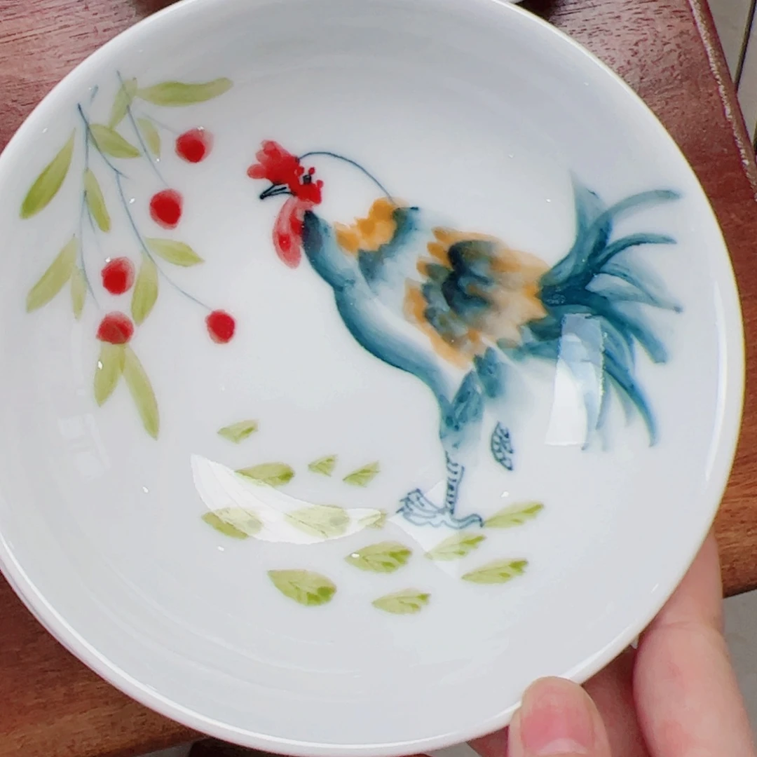 瓷片景德镇陶瓷手工手绘制作