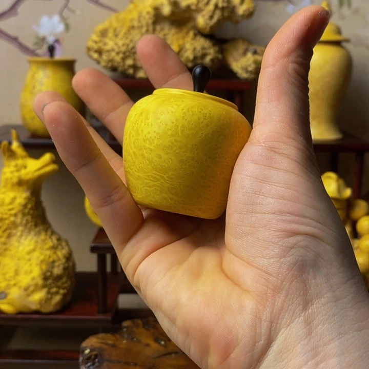 香榧木游*黄杨木手把件