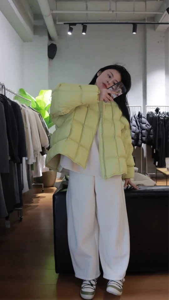 加绒款香蕉九分裤