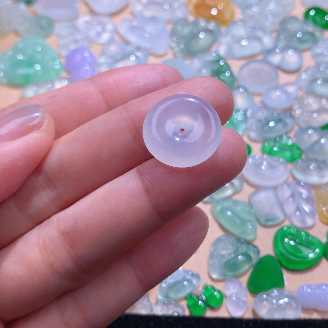 定制翡翠未镶嵌不****)平安扣