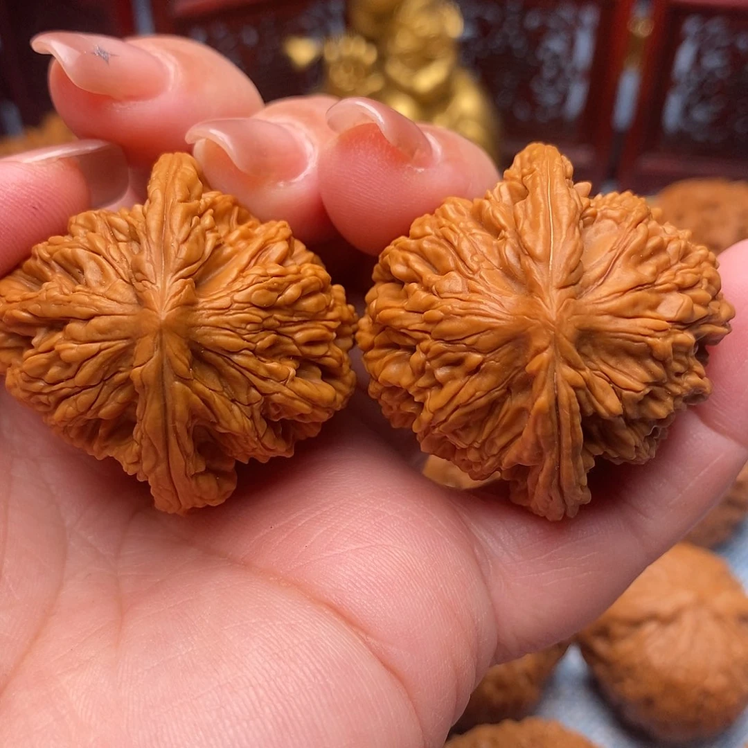 文玩核桃把件39.5全品麦穗虎头