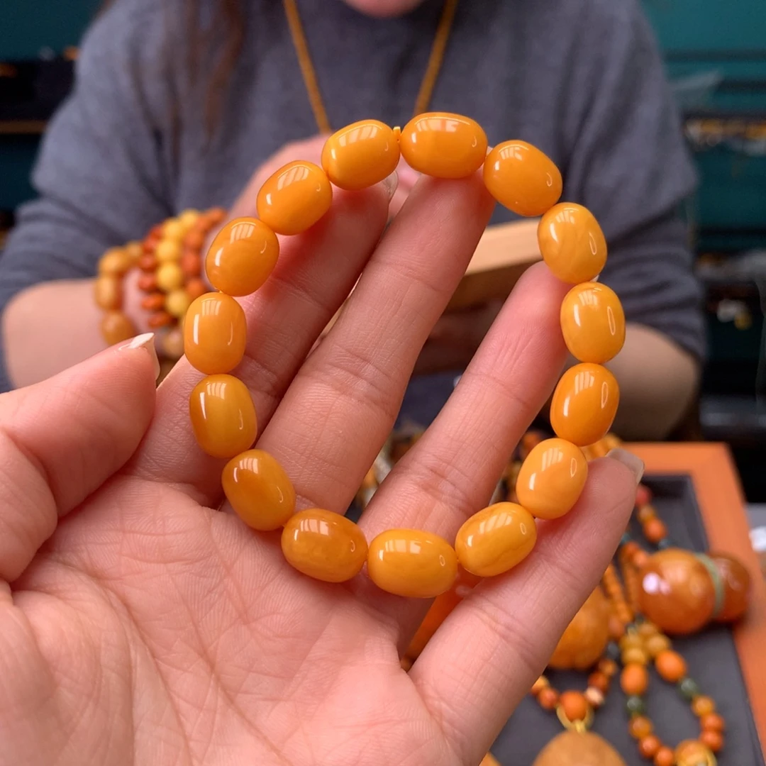 蜜蜡未镶嵌手串天然