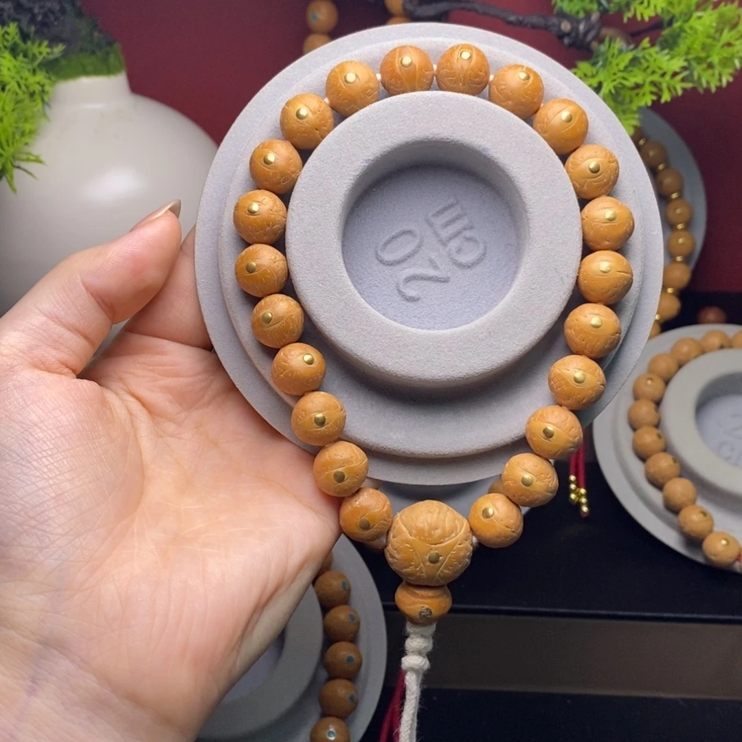 手串凤眼菩提12镶嵌铜