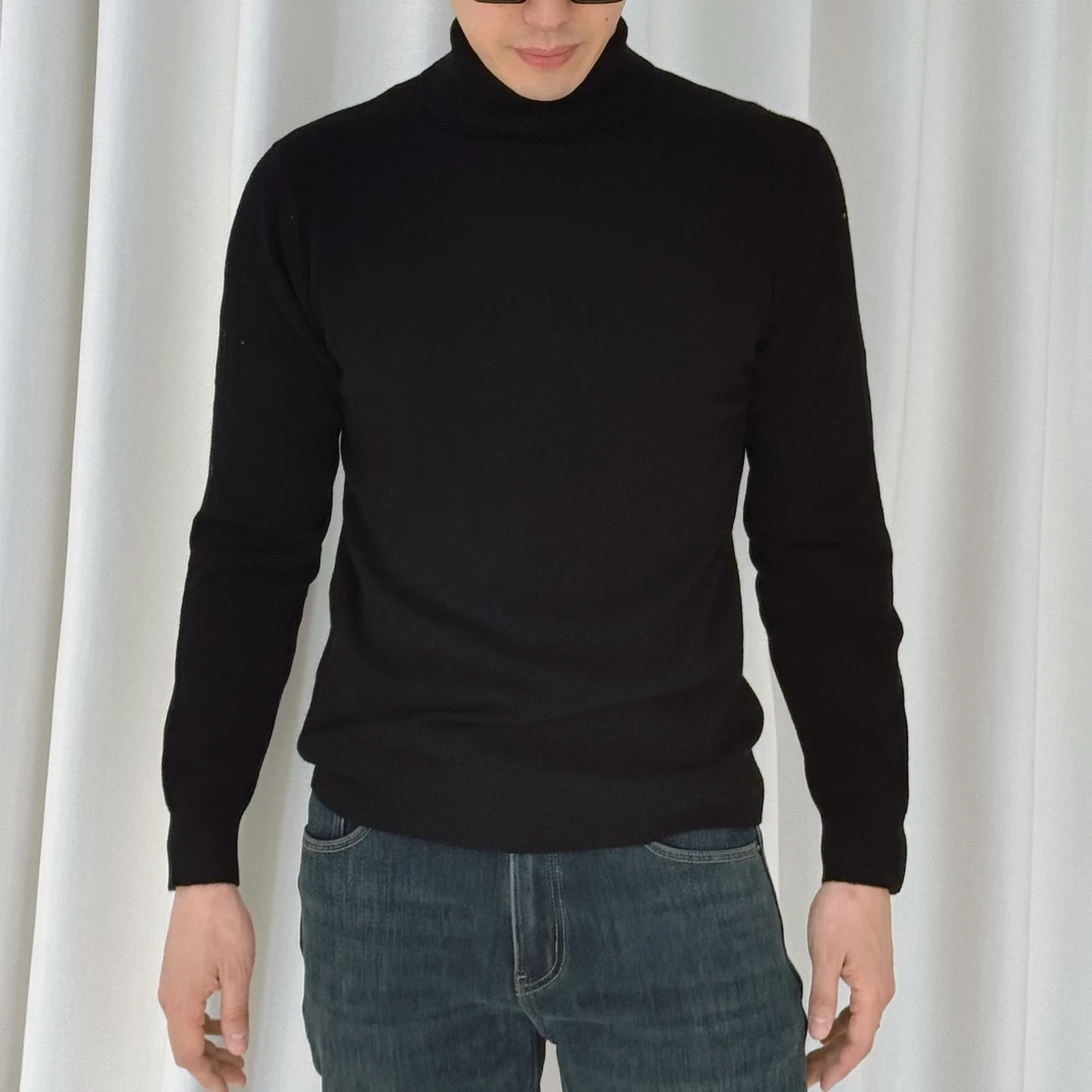 12-28男士时尚休闲百搭气质高领毛衣