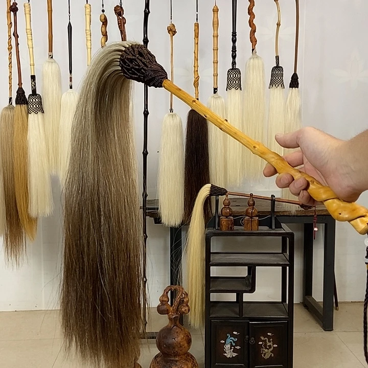 纯手工制作马尾拂尘
