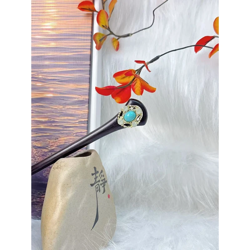 炑歌K124单簪简约原创设计款气质时尚15公分发簪