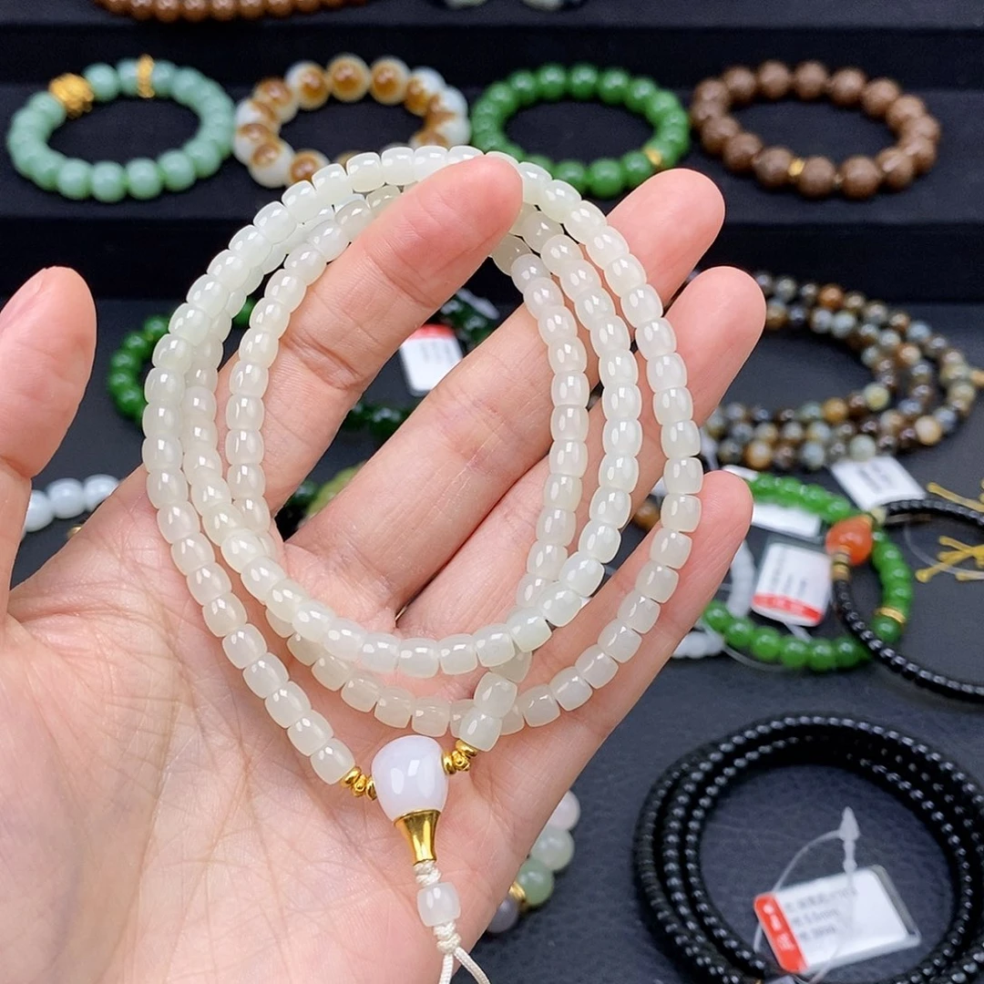 和田玉未镶嵌手链